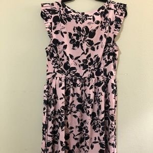 ELLE pink and black dress